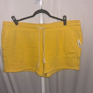 Goodthreads Bright Yellow Terry Short NWT